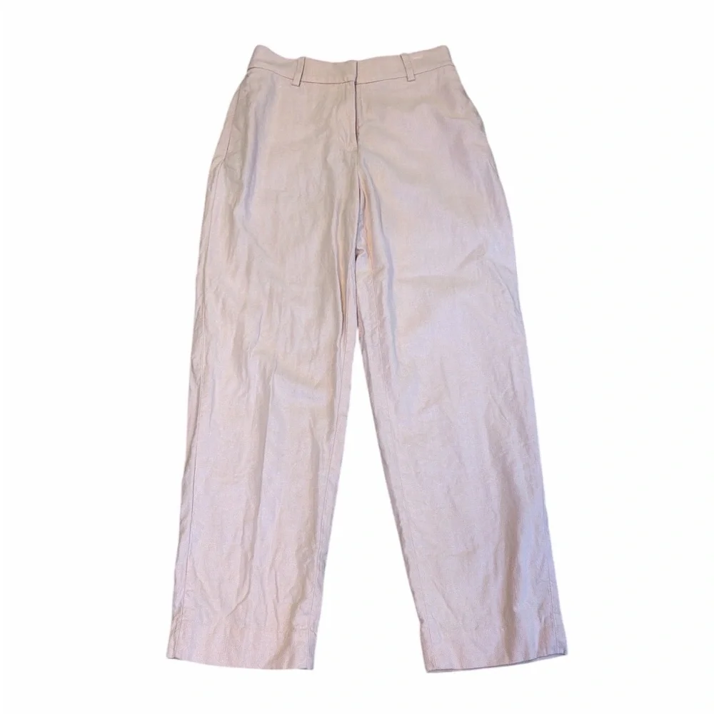 Pastel Pink Linen Blend Womens Pants size 2